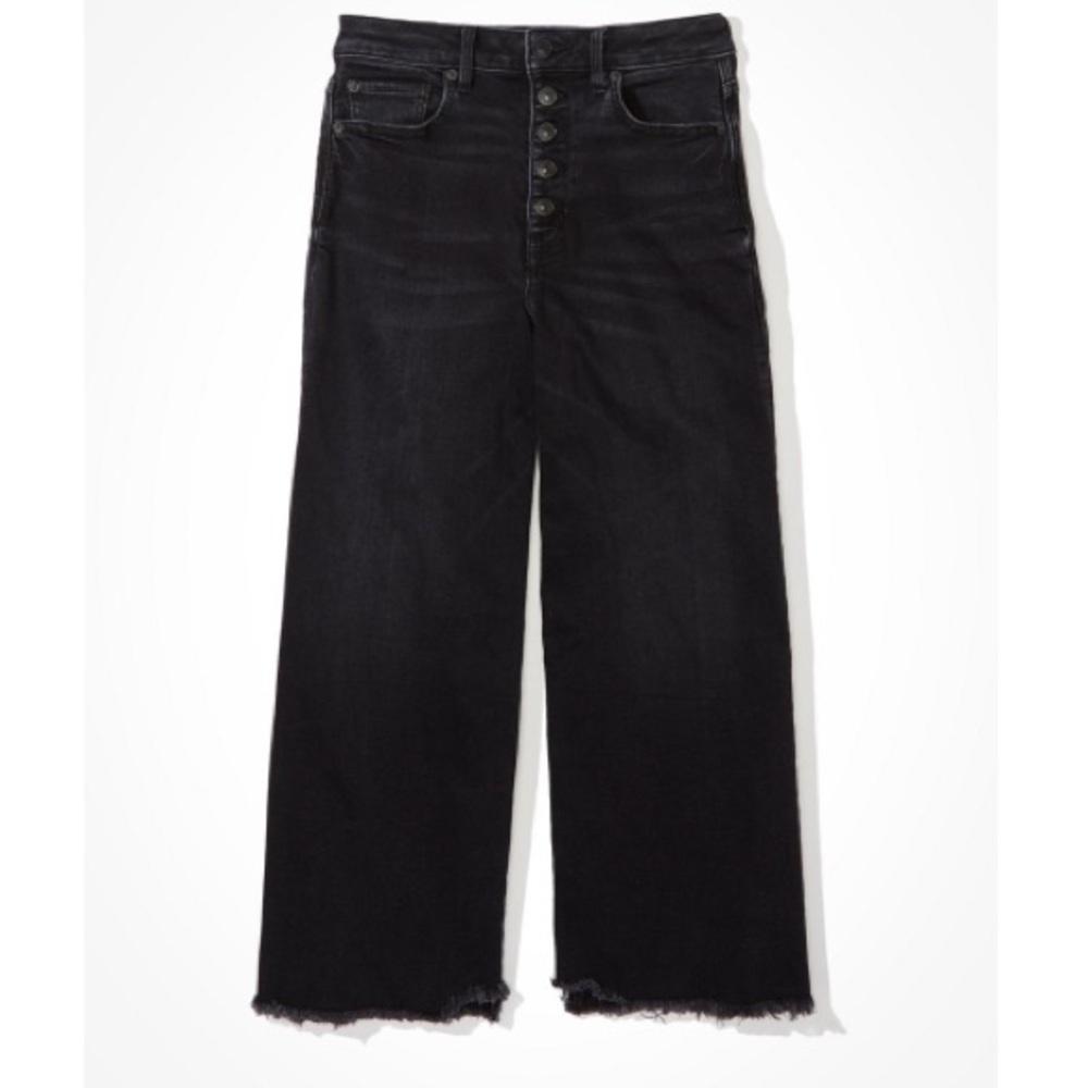 AE wide leg crop jean